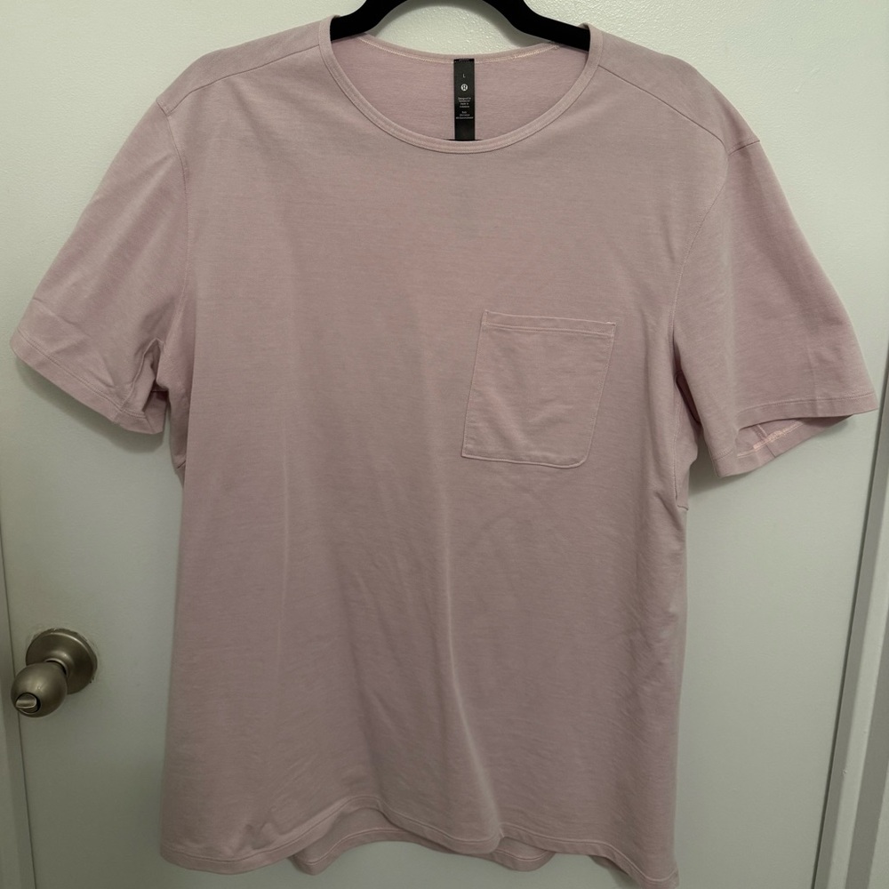 Lululemon Pocket Tee Short Sleeve T-Shirt Mauve/Blush Pink Men’s Large